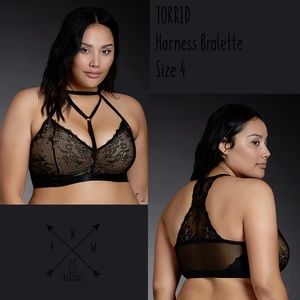 Plus Size Lacey Harness Bralette